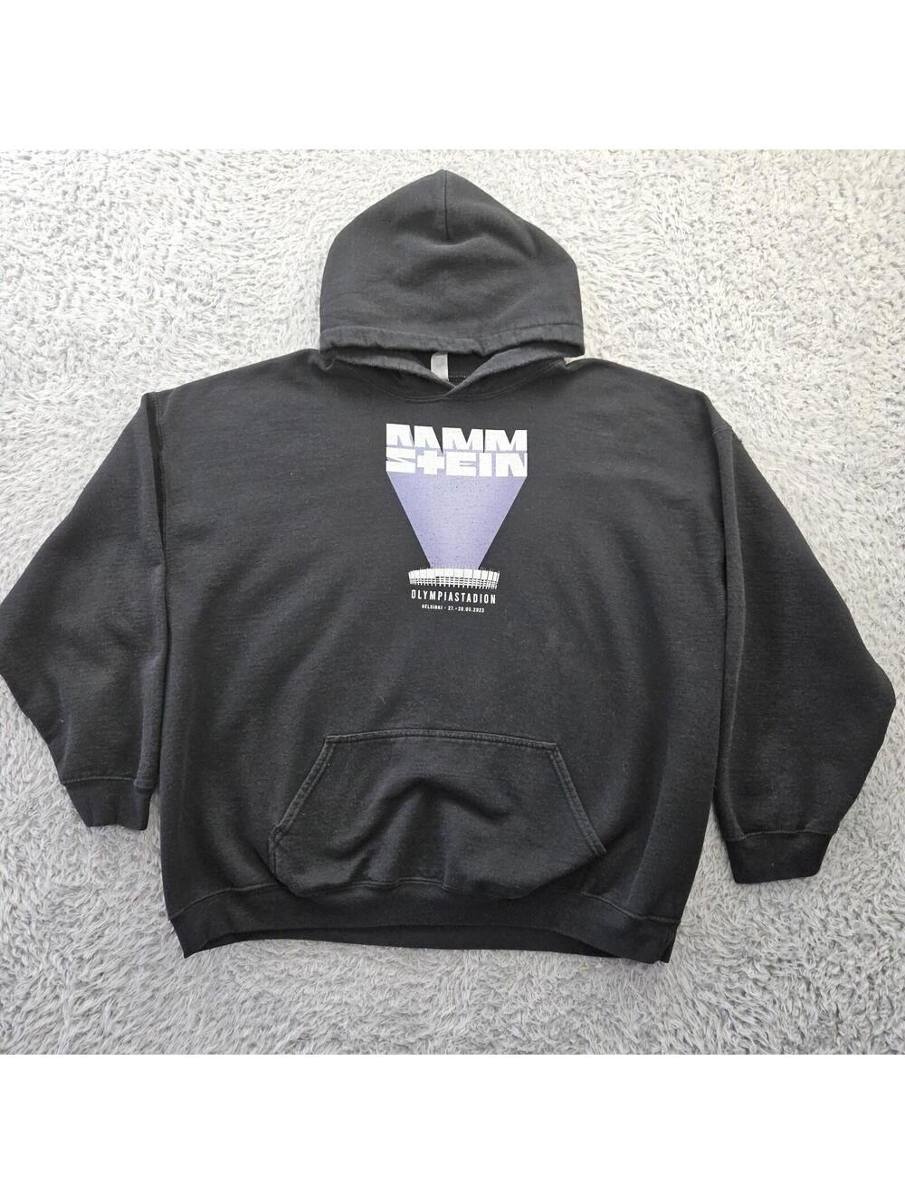 RAMMSTEIN Hoodie Sweatshirt Men 3XL OLYMPIASTADION HELSINKKI 2023 Metal Rock
